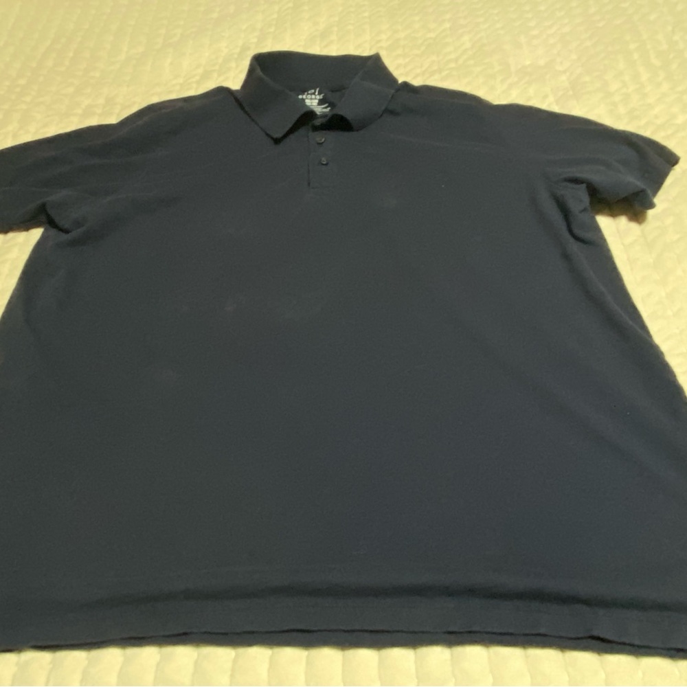George Blue Polo Shirt Classic Knit Design